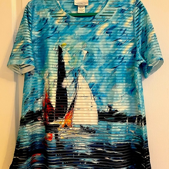 Sailboat Tunic NWOT - Picture 1 of 4